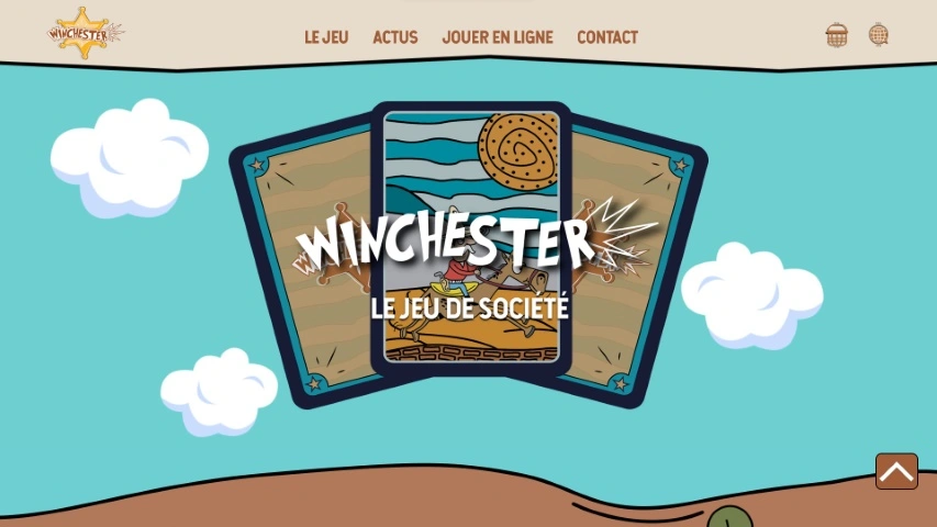 capture d'écran site promotionnel Winchester